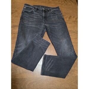 American Eagle Airflex+ Mens Washed Black Denim Jeans 34x29 Stretch 5-Pocket